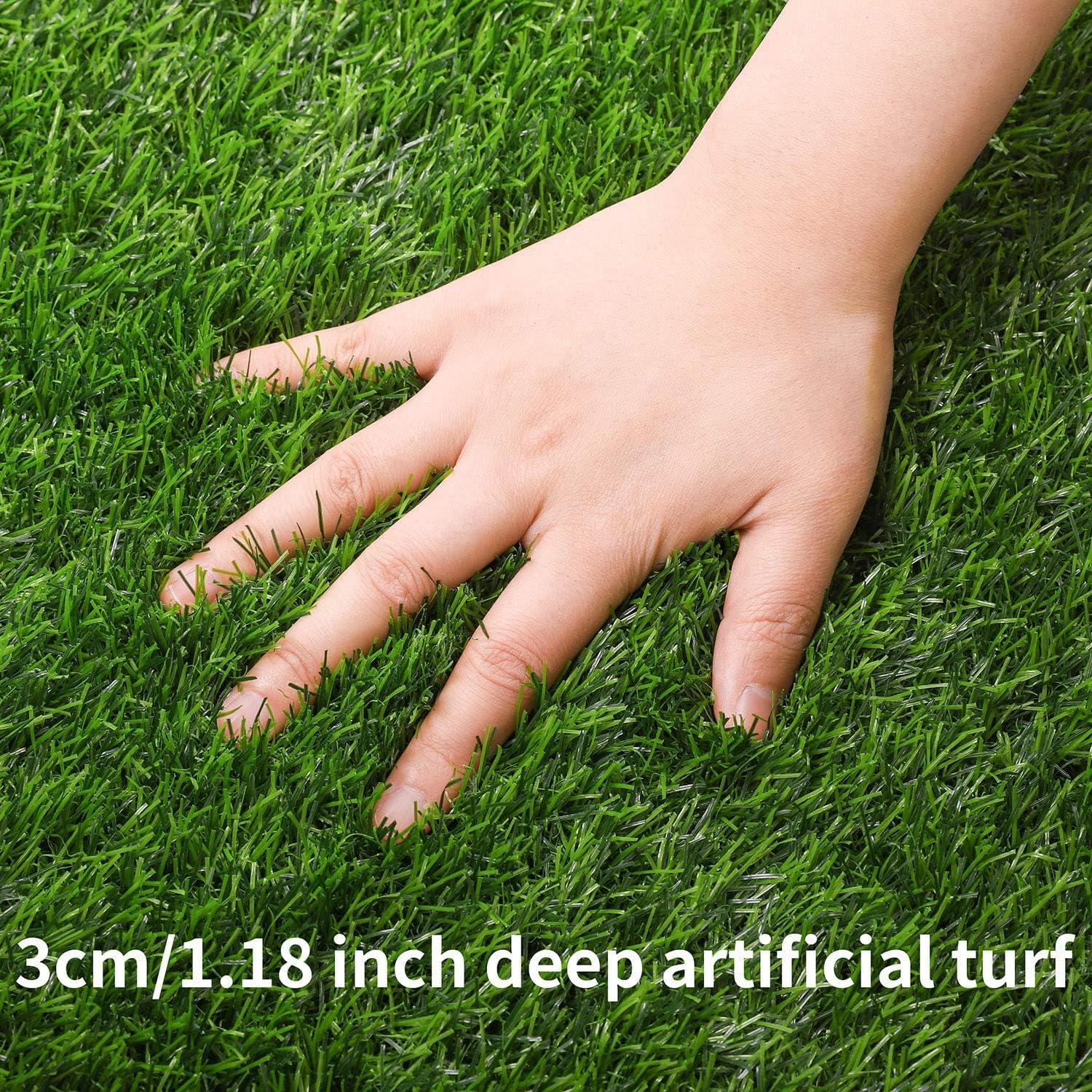 Aneco 14x72 Inch Artificial Grass Table Runner Carpet Roll