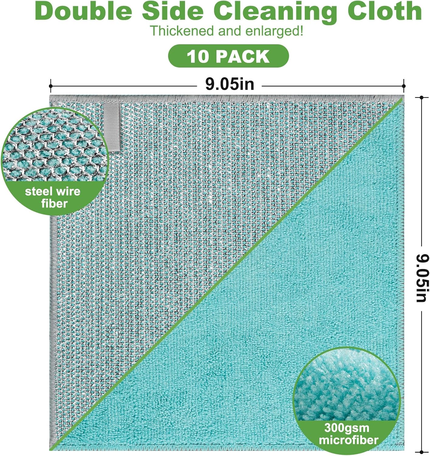 10 Counts Non Scratch Wire Dishcloth Multipurpose