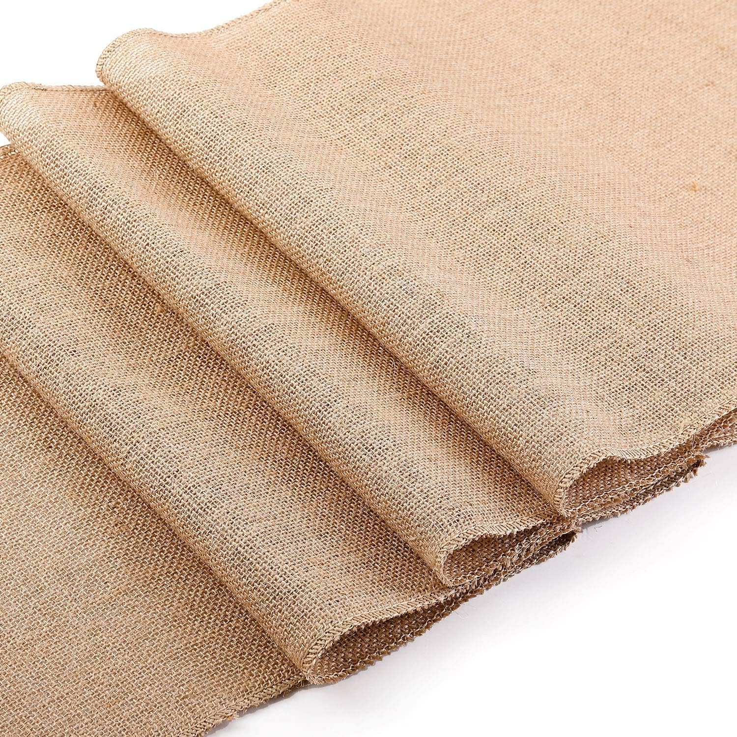 BEEKAY Natural Jute Table Runner 12x108 Inch