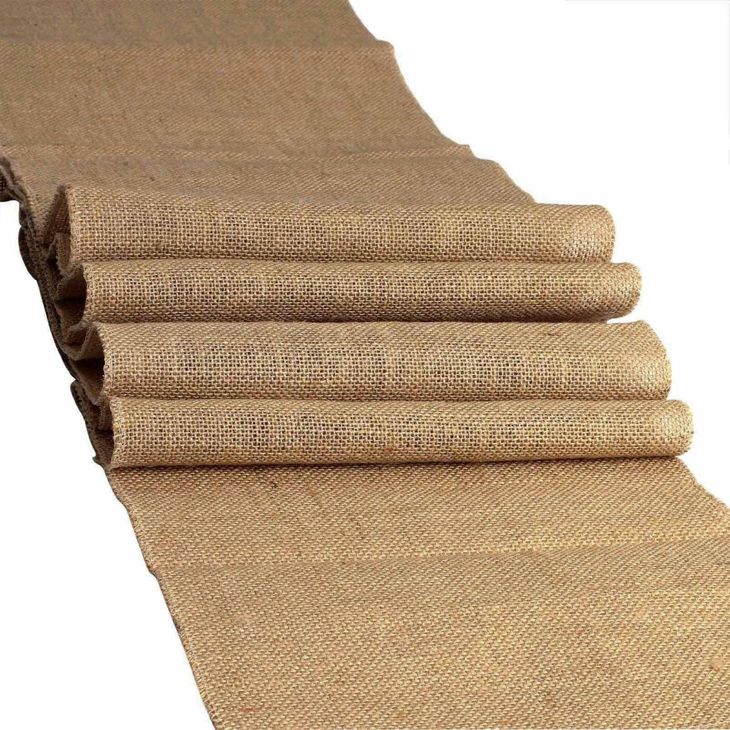 AK-Trading Natural Chic Rustic Burlap Table Runner