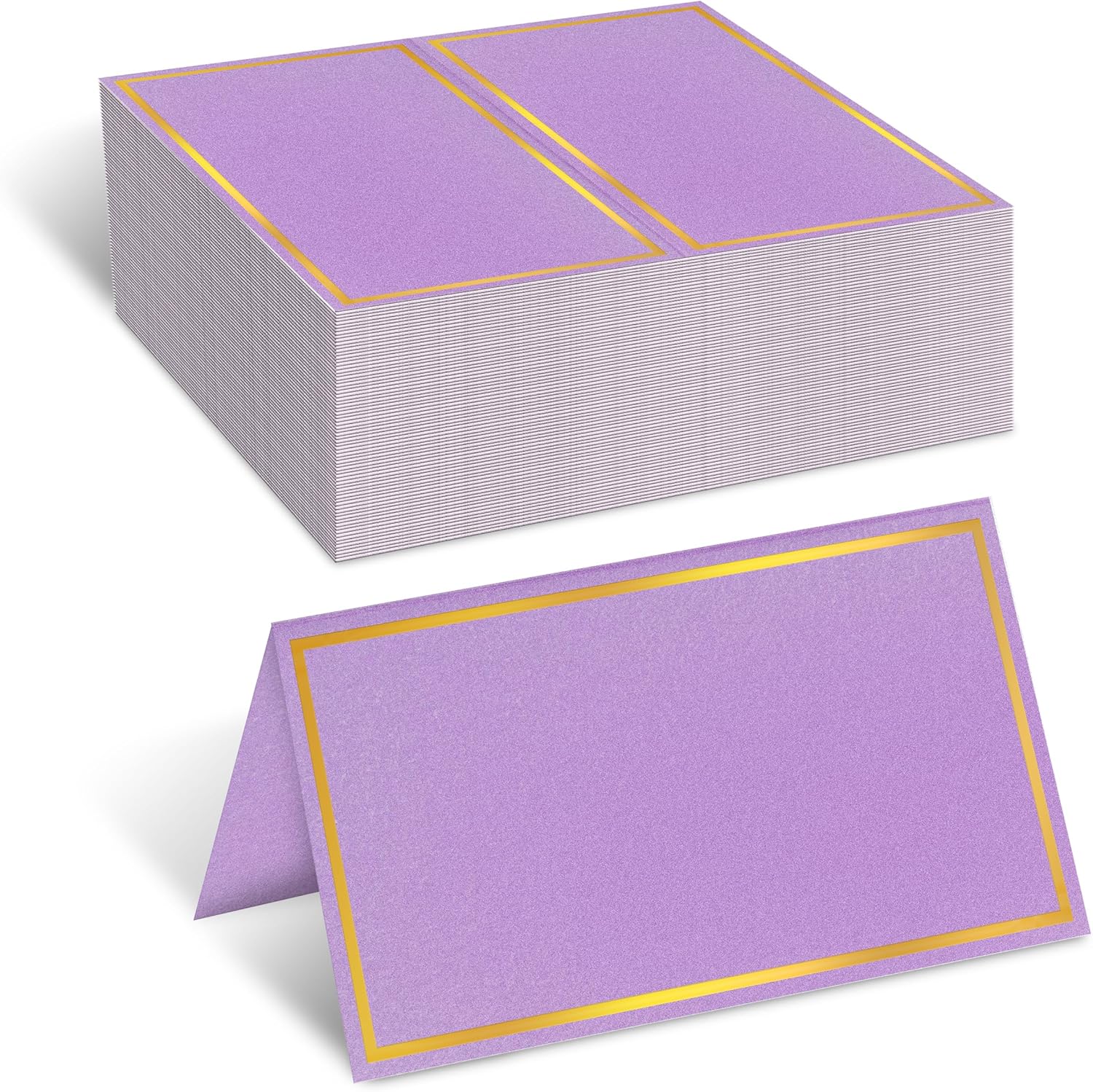 100 Pack Gold Foil Place Cards for Wedding and Events