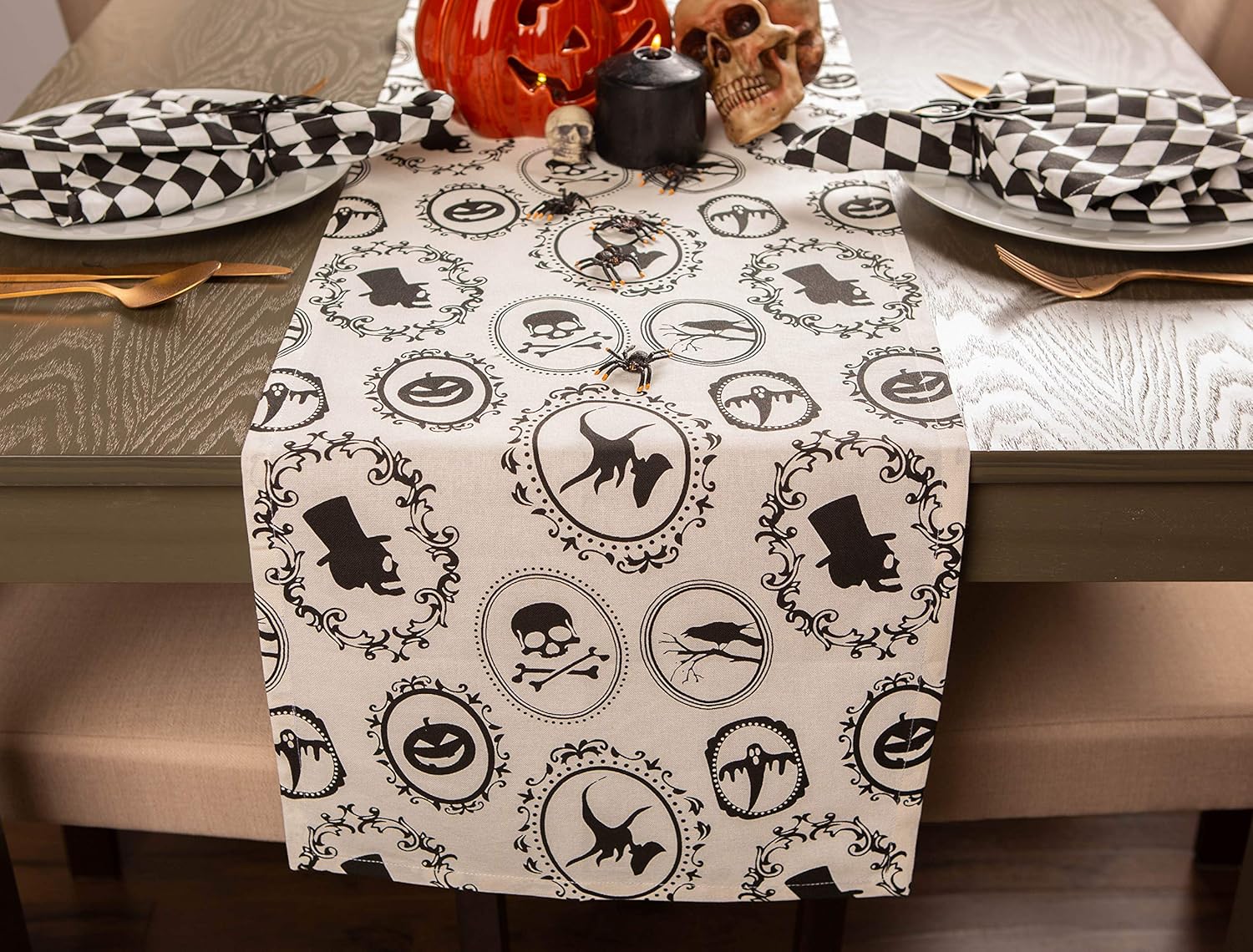 DII Halloween Party Tabletop Decor Table Runner 14x72
