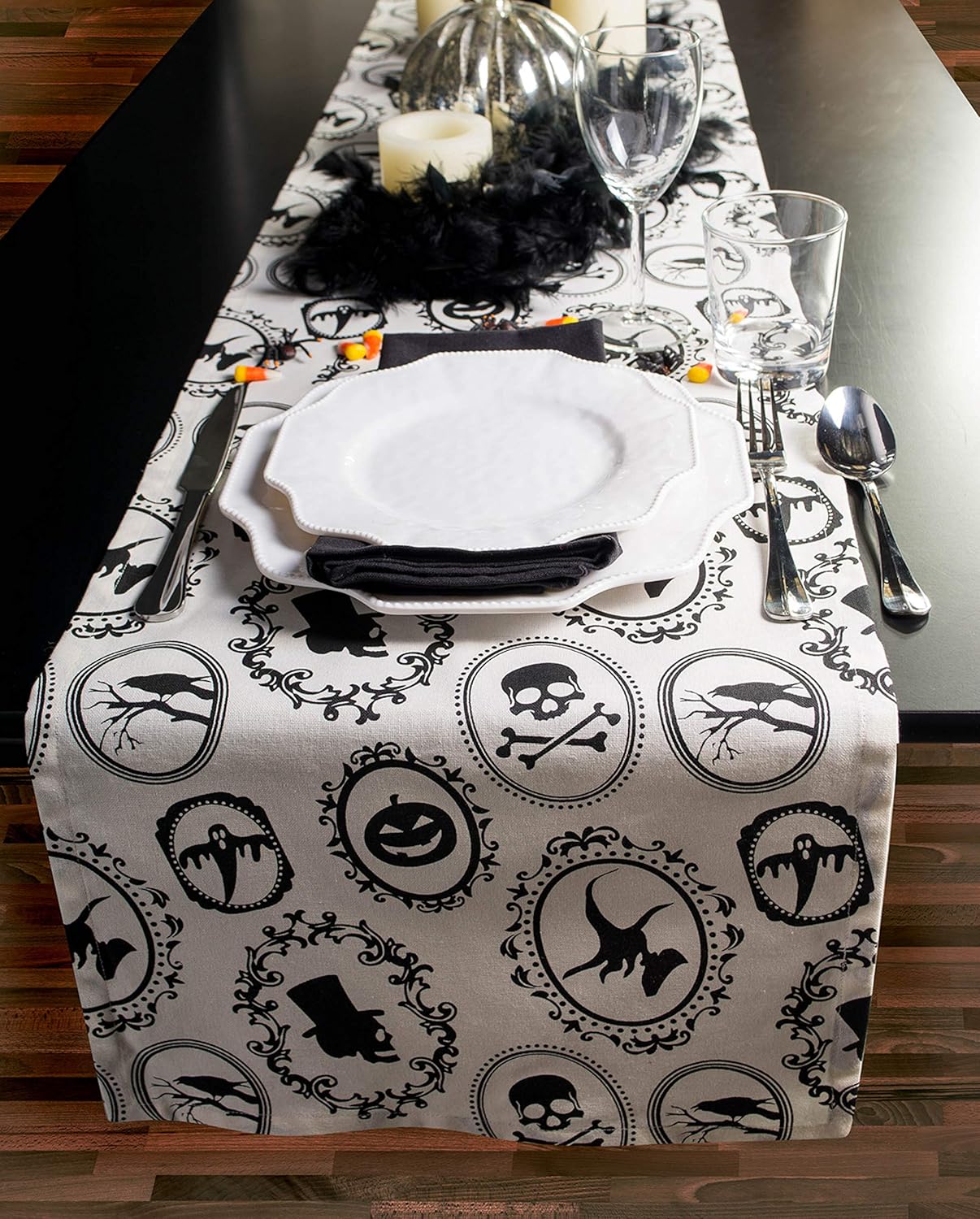DII Halloween Party Tabletop Decor Table Runner 14x72