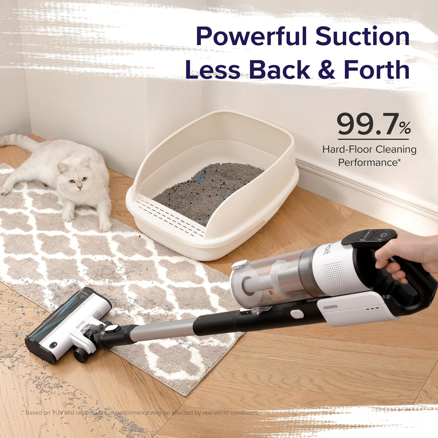 LEVOIT Cordless Stick Vacuum with 50 Minutes Runtime