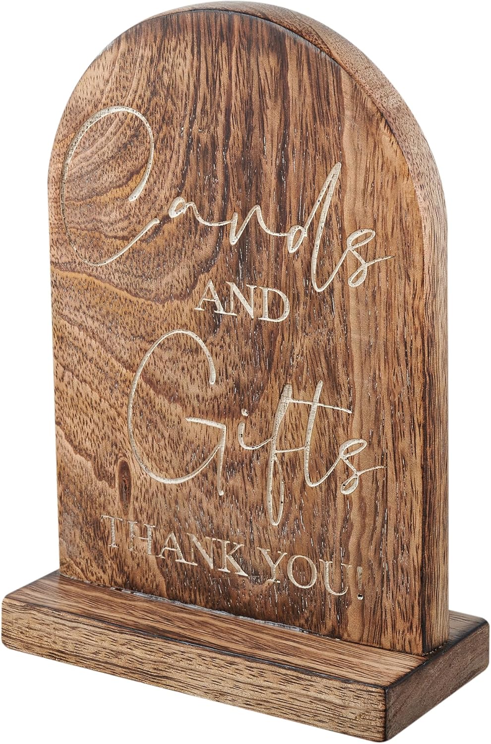 Wooden Cards and Gifts Sign with Stand 5x7 Black Wedding Sign
