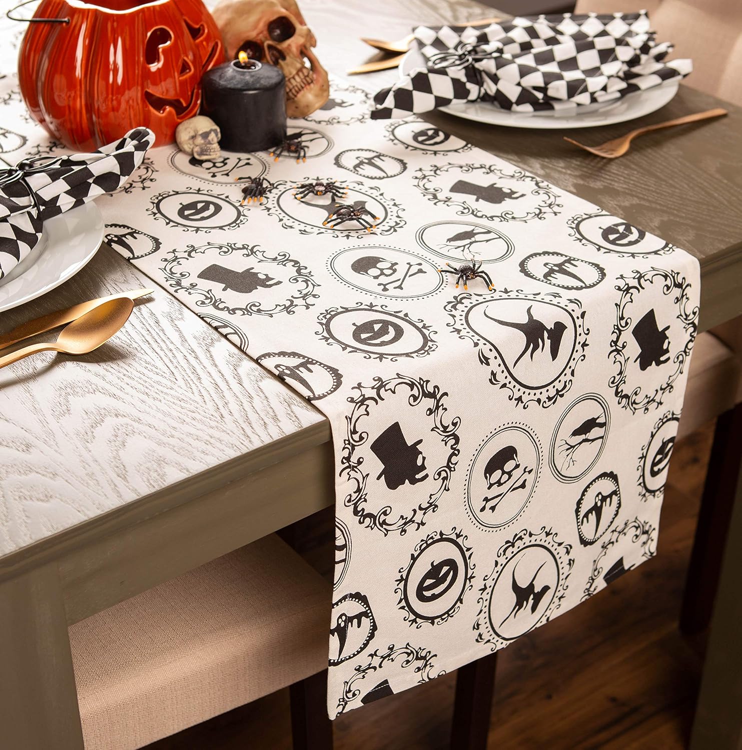 DII Halloween Party Tabletop Decor Table Runner 14x72