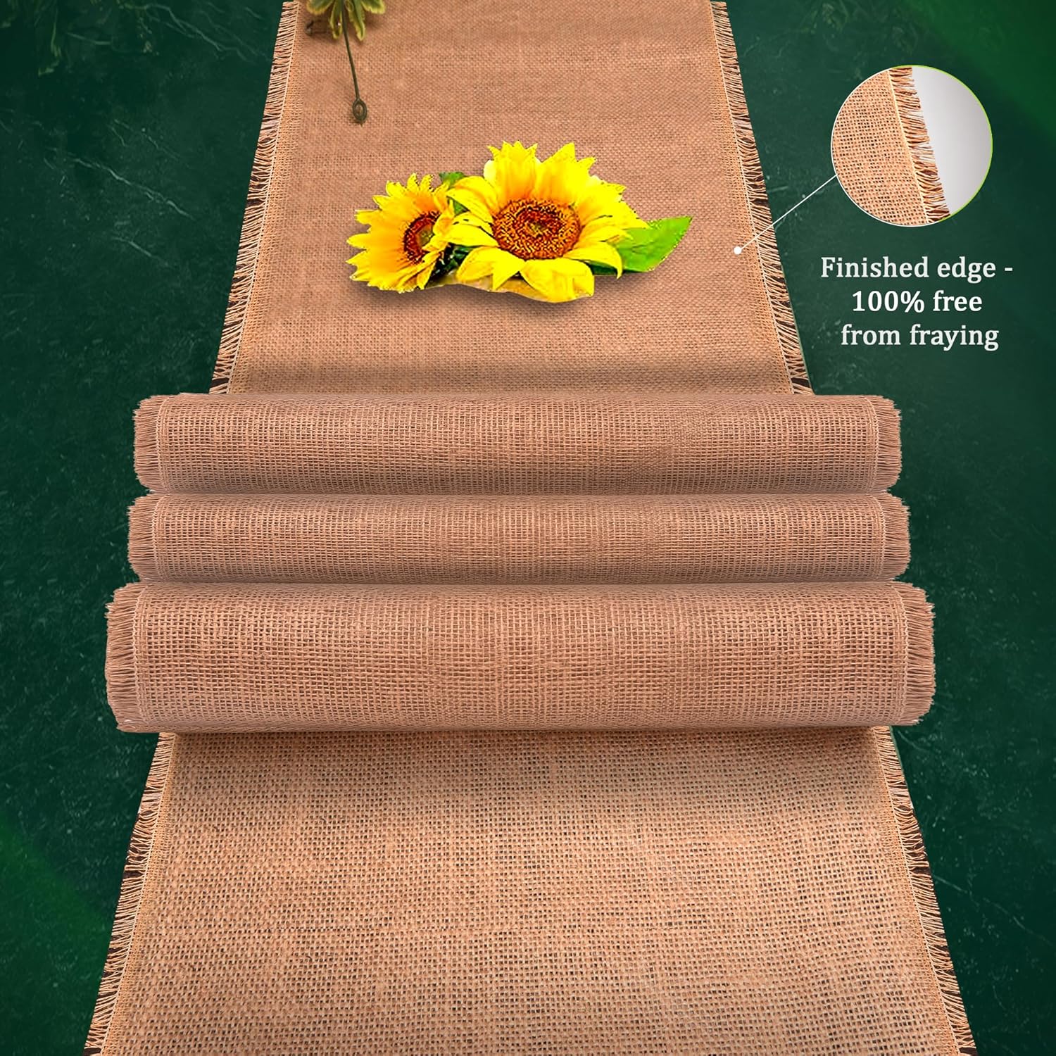 FIBEUSION Stiff Burlap Roll 12 Inch x 30 Feet